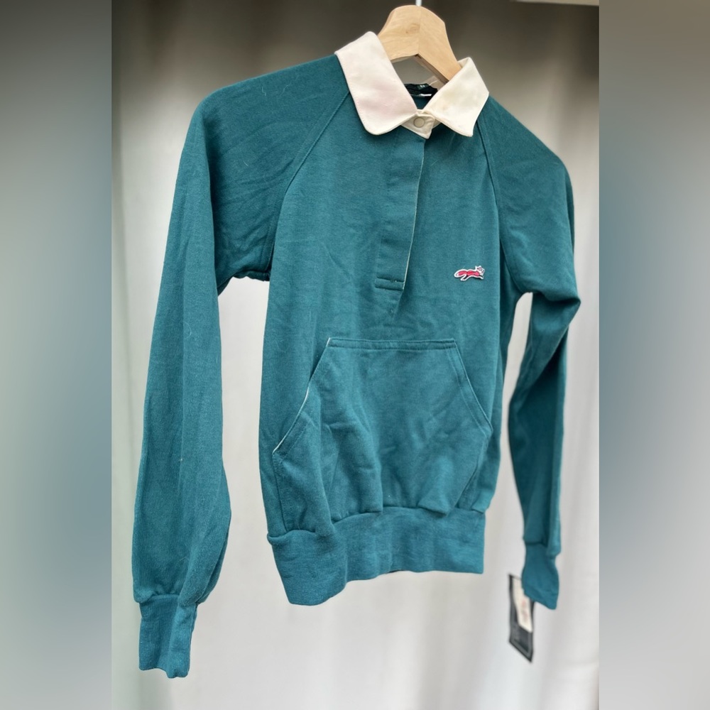 Vintage 90s BNWT Fox Long-Sleeve Polo